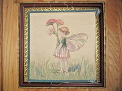 Wall Hanging Tapestry DAISY FAIRY Cecily Mary Barker Unfinished Panel