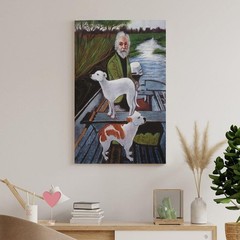 Goodfellas Old Man with Dogs Canvas Wall Art Movie Poster Decor