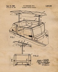Classic Theme Park Rides V22 Patent Prints, 6 (8×10) for Home Work Disney Office