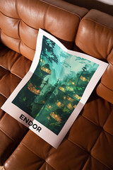 Endor – Star Wars Movie Poster, Star Wars Fan Art, Gamer Decor
