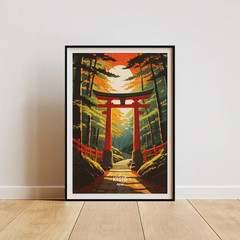 Japan Travel Fuji Mountain Kyoto Osaka City Landscape Posters and Prints Canvas