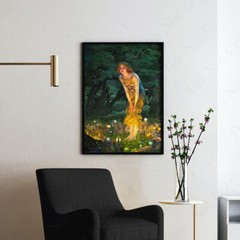 Midsummer Eve Woman With Elves Fairy Tale Edward Hughes Wall Art Poster Print