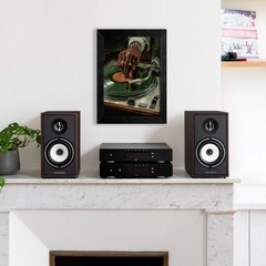 Music Vinyl Record Wall Art 08×10 inch Black Framed Modern African Black Woma…