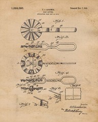 Baking Patent Prints, 6 (8×10) Unframed Photos, Wall Art Decor for Home Work …