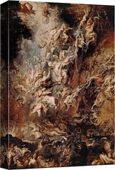 32″x48″-Peter Paul Rubens Wall Art Canvas Print – Fall of The Rebel Angels