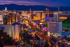 Las Vegas Strip At Twilight Photo Art Print Poster 24×36 inch