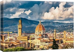 Wall26 Florence and Duomo Cathedral, Italy View Canvas Print Wall Art