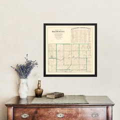 Old Map of Isanti County, MN 1898 – Vintage Minnesota Art