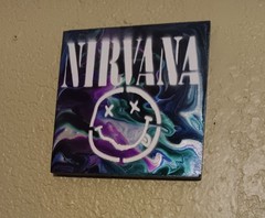 Nirvana Smiley Face Psychedelic Acrylic Art – Original Painting