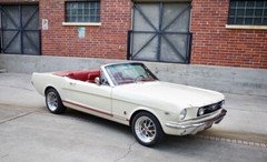 1966 Ford Mustang Convertable White POSTER 24 X 36 INCH Looks GREAT!