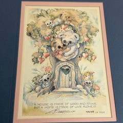 Jody Bergsma Framed Art Print 5538/7500 Koala Bears Tree Hugs Given Here Matted