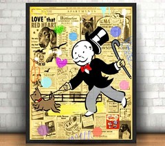 Alec Monopoly Sunday Scroll Art Print | Mounted Canvas | Framed Canvas |Acrylic