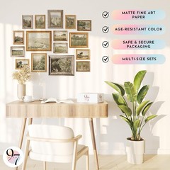 97 Decor Large 11×14 French Country Wall Art Decor – Vintage Wall Art Prints, Fa