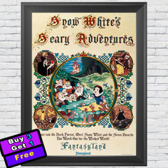 Snow White’s Scary Adventures Attraction Poster 12″x18″ Disneyland Fantasyland