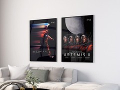 NASA Artemis II Crew Poster (Hi-Res) — space photo poster, science art print