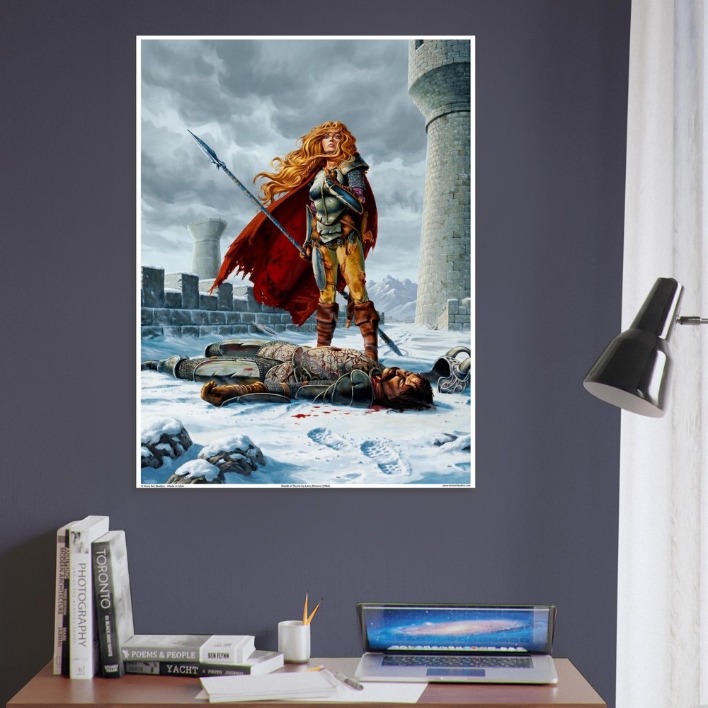 Death of Sturm – Dragonlance Chronicles Series by Larry Elmore (1986)