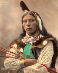 1899 Oglala Lakota Native American Indian Thomas White Face Art Poster Print