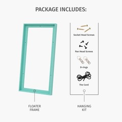 Floater Frame 5×5 for 1-1/2 (1.5) inch Deep Canvas Paintings/Canvas Prints/Wo…