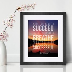 Eric Thomas Inspirational Wall Art Print Motivational Quote Poster Decor Gift