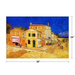 Vincent van Gogh The Yellow House Cool Wall Decor Art Print Poster 36×24