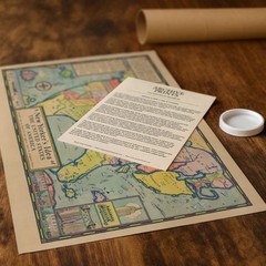A New Yorker’s Idea of America 1935 Vintage Illustrated USA Map Wall Art
