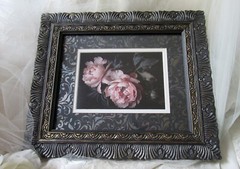 Frame & Peony,8×10 Ornate Frame,Art Print,Victorian,Cottage,Goth,Event,Baroque