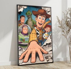 Toy Story Inspired Comic Poster Print, Vintage Cartoon Wall Art