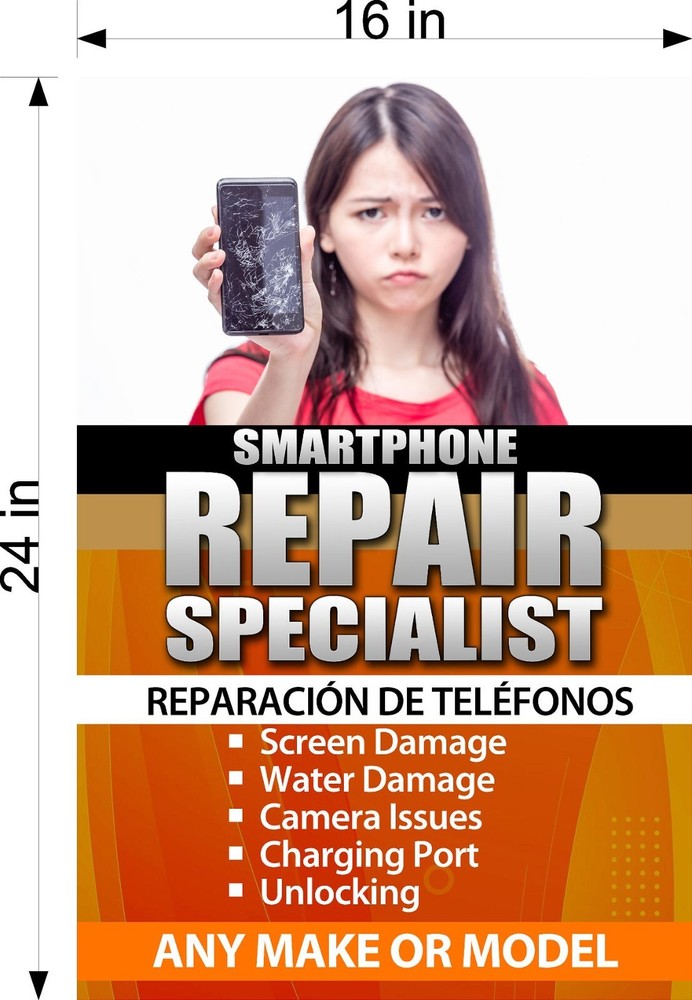 Phone Repair 05 Perforated Mesh See-Through Window Vinyl Cell Smart Fix Vertical