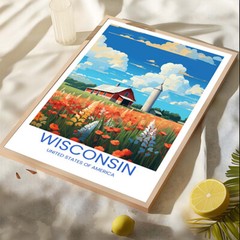 Wisconsin, USA – Travel Poster