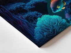 Vibrant Tropical Fish Coral Reef Ocean Canvas Wall Art Print For Home Decor