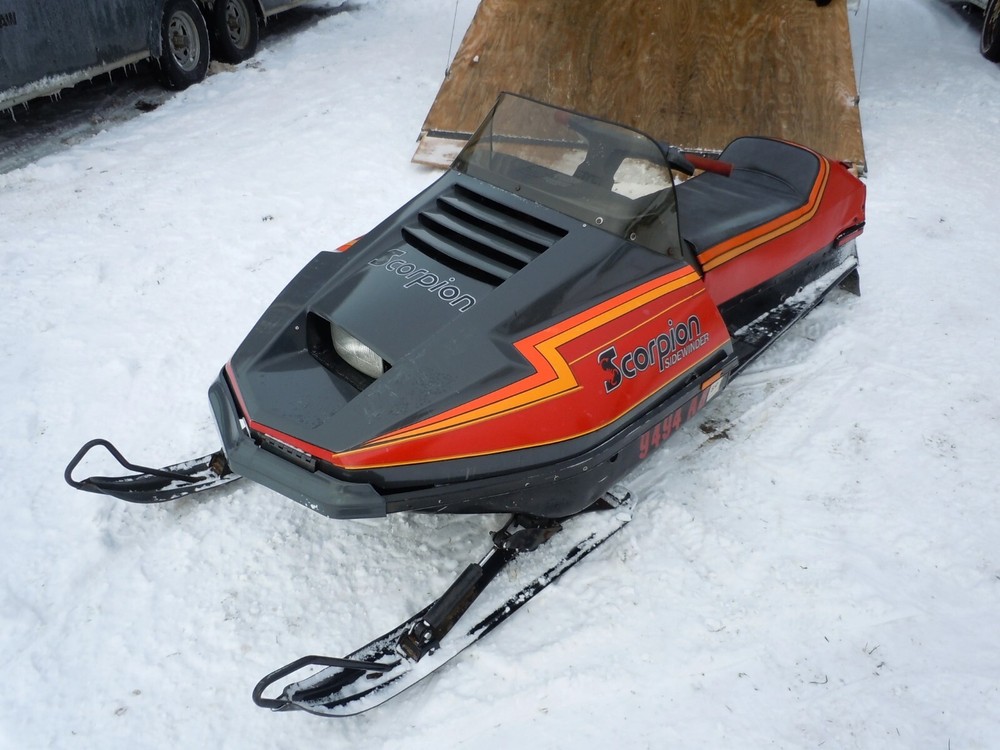 1981 Scorpion Sidewinder Snowmobile SLED Poster 24 X 24 Inch SWEET!