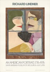 RICHARD LINDNER An American Portrait 30.5″ x 21.25″ Lithograph 1976 Pop Art Mult