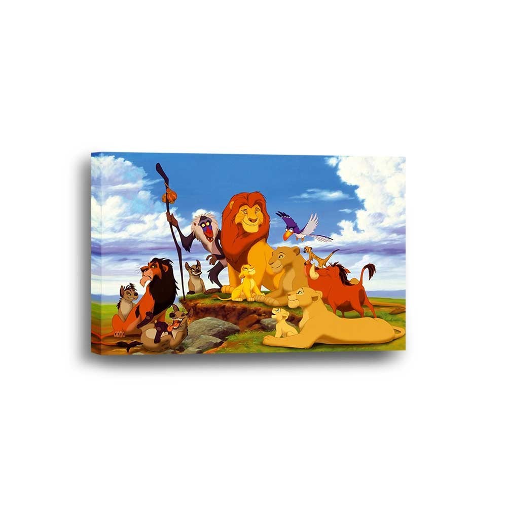 Disney’s Lion King Multiple Options 3 4 5 Panel Canvas Wall Art Home