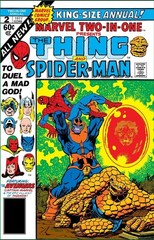 MARVEL TWO-IN-ONE ANNUAL #2 COMIC BOOK COVER Poster print 11″x17″ home decor