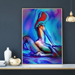 Abstract Sexy Man and Women Canvas Poster Print Canvas Painting Wall Art Picture