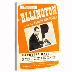 1963 Duke Ellington Carnegie Hall, New York City, Jazz Movie Poster or Canvas