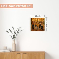 Pet Lover Custom Pet Photo Frameless Canvas Wall Art Gift Home Decor