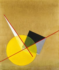 LAZLO MOHOLY-NAGY YELLOW CIRCLE ABSTRACT ART GICLEE PRINT FINE CANVAS