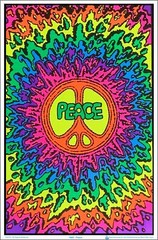 Peace Blacklight Poster 23 x 35