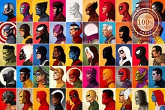 MARVEL SUPER HEROES PORTRAITS GRID FAVOURITE FILM MOVIE PRINT PREMIUM POSTER