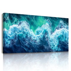 SERIMINO Landscape Wall Art, Large Wall Decor, Wave Wall Art, Ocean Scenery C…