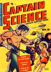 Captain Science Vintage Comic Book Poster Premium Photo REPRINT Art 4 Sizes