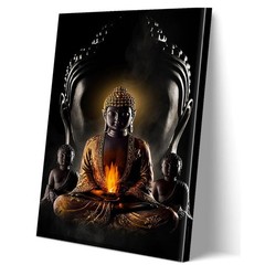 Abstract Buddha Painting Wall Art – Buddhist Wall Art Modern Meditation Art B…