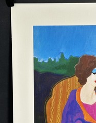 Itzchak Tarkey “Morning Social” Serigraph 27”x18”