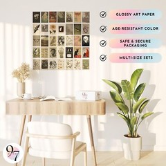 97 Decor Vintage Posters for Room Aesthetic – 35pcs Vintage Art Wall Collage …