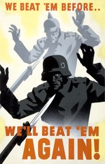 We Beat ‘Em Before We’ll Beat ‘Em Again – World War II – UK Propaganda Poster