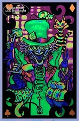 Mad Hatter Blacklight Poster, 23 inches x 35 inches