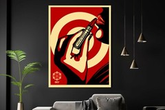 Shepard Fairey Kiss Me Deadly Print | Mounted Canvas |Framed Canvas |Acrylic