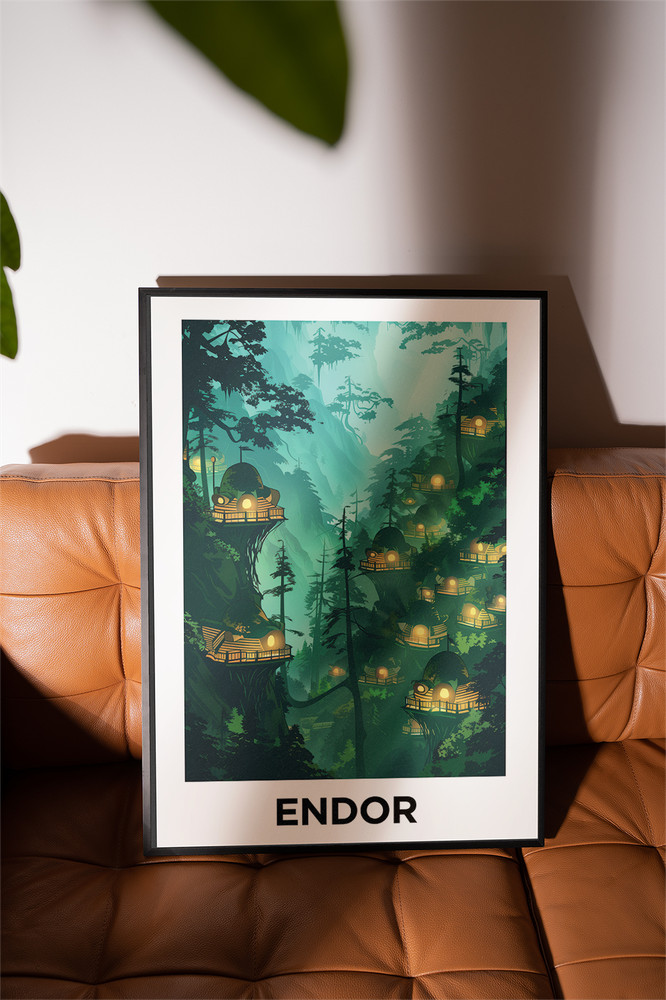 Endor – Star Wars Movie Poster, Star Wars Fan Art, Gamer Decor