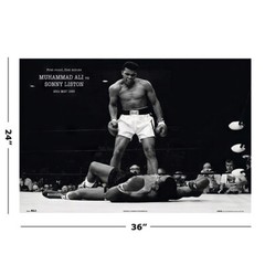 Muhammad Ali – Sports Poster (Ali Vs. Liston – May 25th, 1965) (Size: 36″ x 24″)